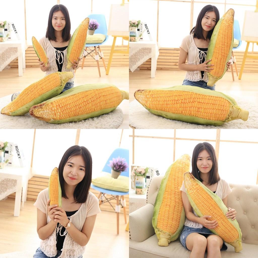 Realistic Corn Plush Pillow Short Plush Soft Stuffed Toy For Kids Room Decor