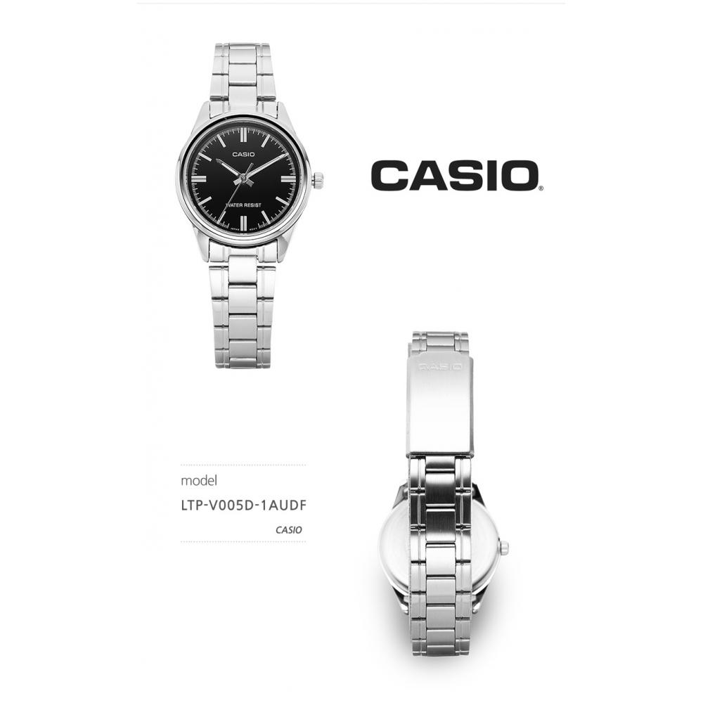 Casio Ltp V005d 1audf Ltp V005d 1a Аналоговые Sat Студенческие Женские Металлические Часы
