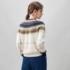 Kemengboka Women's Fair Isle Jacquard Cashmere Sweater