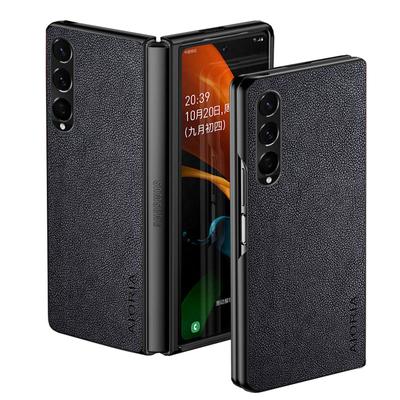 Роскошный чехол для телефона Samsung Galaxy Z Fold 4 3, тонкий чехол из искусственной кожи премиум-класса в деловом стиле, чехол для Samsung Galaxy Z Fold4 5g