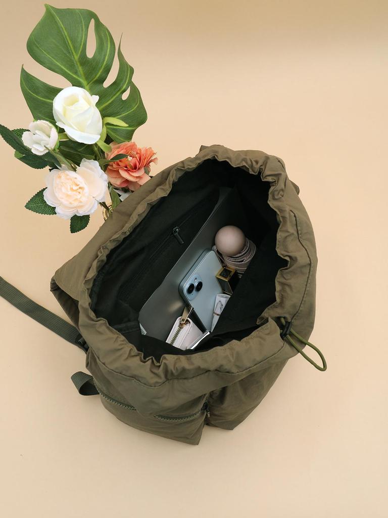 Модный рюкзак-мешок унисекс на шнурке: Практичный, Вместительный, Легкий, Моющаяся Ткань, Идеален для Повседневного Использования.