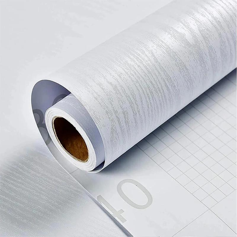 ПВХ Под дерево Белые и Черные Самоклеящиеся Обои Шкаф Водонепроницаемые Кухня Спальня Мебель Дверь Ремонт Наклейка на Стену