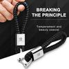 1pcs Hand Woven Leather Car KeyChain Key Ring Car Accessories For 308 408 508 RCZ 208 3008 2008 206 207 108 406 407 408 206 207 208 306 307
