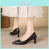 High Heel Court Shoes For Women With Superfiber Material For Work And Casual Wear