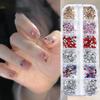 12 Grid Mini Nail  Flat Back Beautify Nails Diy Decorative 3D Manicure Nail Art Decorations For Girls