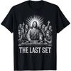 Мужская футболка Jesus Last Set Rave 100% Хлопок Унисекс Круглый вырез Короткий рукав Свободный крой Y2k Популярный Мода Y2k Короткие рукава Классический