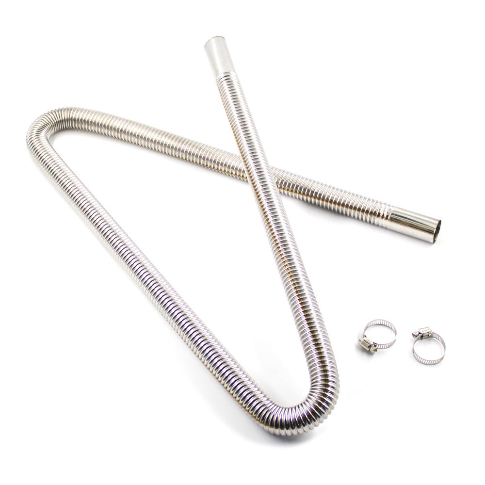 60cm 100cm 120cm 150cm 200cm 250cm 300cm Air Parking Heater Diesel Heater Exhaust Muffler Pipe Stainless Steel Clamps Hose Tube