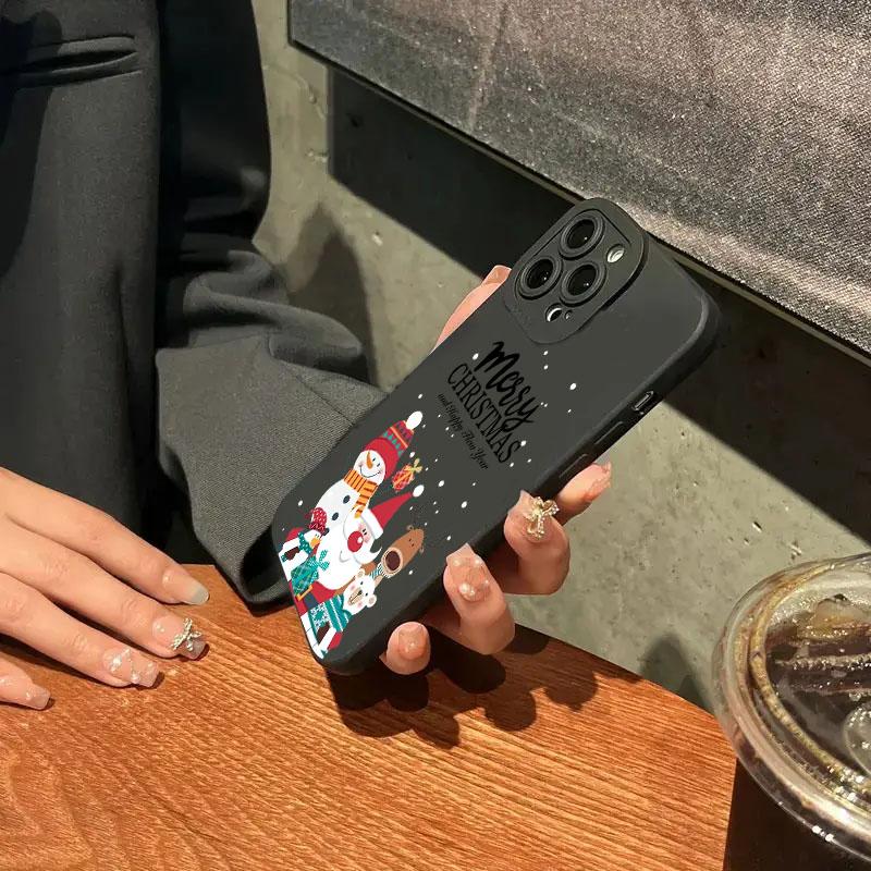 Рождественский узор TPU чехол для телефона для Redmi Note 13 12 11 Pro Plus 5G 12S 11S 11 10S Redmi 13C 12 4G силиконовый мягкий чехол