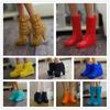 22 Styles Foot Length 2.2cm Female Long Knees Boots Hero Dolls Boot Doll Shoes Socks Accessories