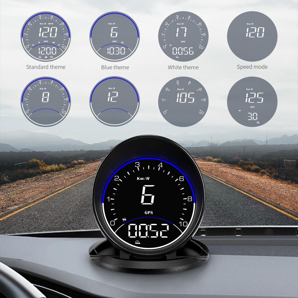 G6 HUD Автомобильный проекционный дисплей Универсальный цифровой спидометр, компас, GPS-дисплей с проекционным дисплеем, автомобильная электроника, аксессуары для всех автомобилей
