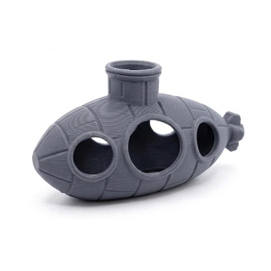 Shrimp Breeding Tank 3D Printed Hollow Submarine Fish Decorations, Aquarium Hideout Ornament Ornament, Hiding Cave Shelter for Betta Lizards