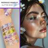 Mermaid Gel Body Glitter Sparkle - 8 Color Pack Eye Shadow Face Stickers Ocean Mermaid Makeup