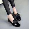 Pointed Toe Women Flats Shoes Bow Women Shoes Patent Leather Casual Single Summer Ballerina Women Shallow Mouth Shoes