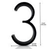 New Floating House Numbers Creative Modern Zinc Number Self Adhesive Door Sign Outdoor Mailbox Apartment Home Decorations