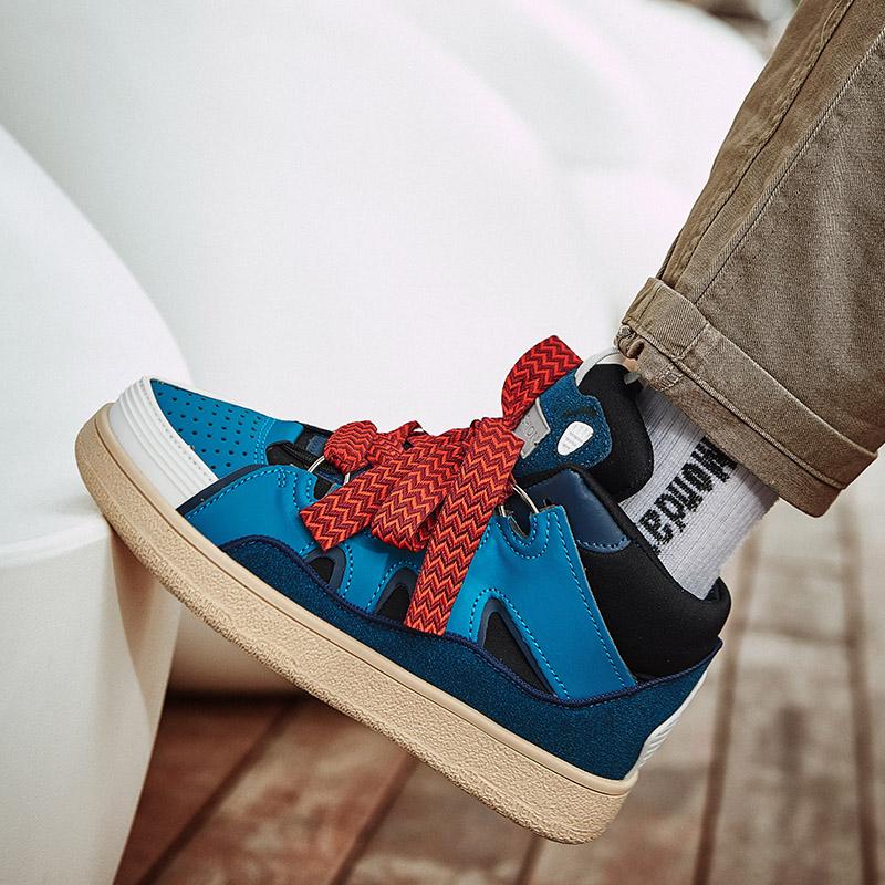 Мужская/женская обувь в стиле Харадзюку, совместная марка Tide, немецкая обувь, обувь для папы, высокие повседневные кроссовки для пары