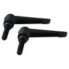 2 шт. черная регулируемая ручка для позиционирования и крепления из цинкового сплава 7-образная вращающаяся ручка рабочая