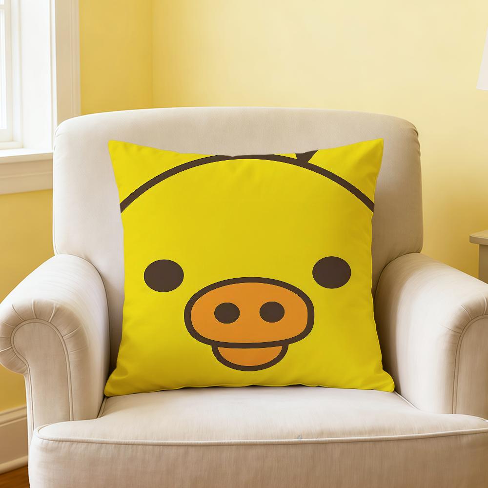 kawaii bear face funny rRilakkuma soft pillowcase for Sofa Home Living Room office Decor Protective Covers hogar pillow cover