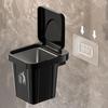 Пепельница из нержавеющей стали с крышкой, настенная, в форме мусорного ведра, для ванной комнаты, гостиной, устойчивая к ударам, декоративная ванна