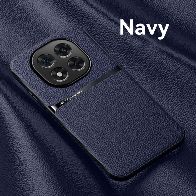 Магнитный защитный чехол для телефона для Redmi Note 15 4G 15 Pro Plus, кожаная текстура, силиконовая ударопрочная крышка для Redmi Note 15 Pro+