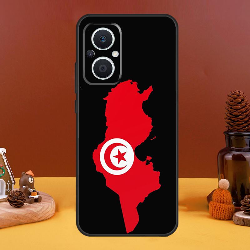 Tunisia Flag Map Case For OPPO Reno 5 Lite 4 6 7 8 10 Pro 11 F 4Z 5Z 8T OPPO Find X2 X3 Lite X5 X6 Pro Cover
