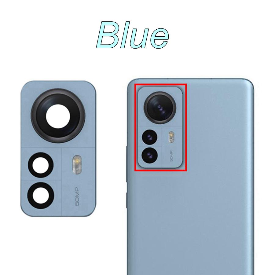 Для Xiaomi 12 Pro задняя камера стеклянный объектив + держатель рамки запасные части ремонт 2201122C 2201122G серый синий фиолетовый