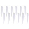 12Pcs 3 Inch Feather Vane Fletchings for DIY Bow White