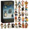 Аниме Ghibli Рождественский Адвент-календарь Игрушка Фигурка Коллекционная Аксессуары для Косплея Трендовый Обратный Отсчет Слепая Коробка 2D Акриловый Подвеска