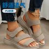 2025 Foreign Trade Summer New Women's Platform Sandals Large Size Fish Mouth Word Velcro Platform Sandals Women