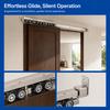 2pcs Zinc Alloy Sliding Door Roller Space Saving Closet Hardware Kit Sturdy Door Gate Pulley  Home