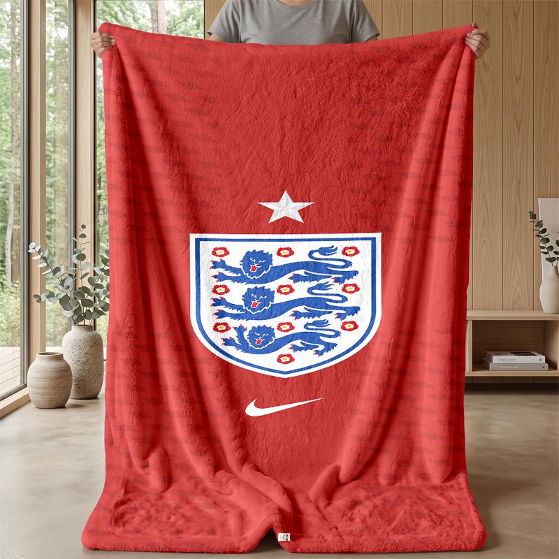 England national football team Theme blanket Soft Flannel Blanket Plush Throw Blanket Cozy Sofa Bed Blanket for Home Decor
