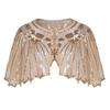 Wedding Dress Shawls Shawl Beaded Sequin Deco Evening Cape Flapper Cover Up Poncho