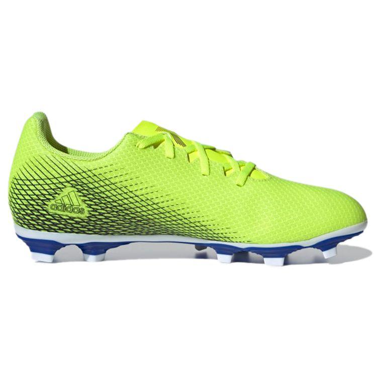 Adidas X Ghosted.4 FG Solar Yellow Мужские кроссовки Core-Black Royal-Blue FW6953