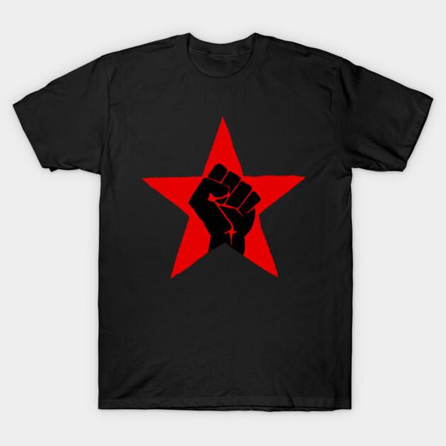 Asian Size Cotton Unisex Tshirt Print T-shirt Star Fist T-shirt No-Cut Print Regular Fit