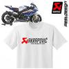 Черная футболка с коротким рукавом Akrapovic для мотоциклистов-энтузиастов