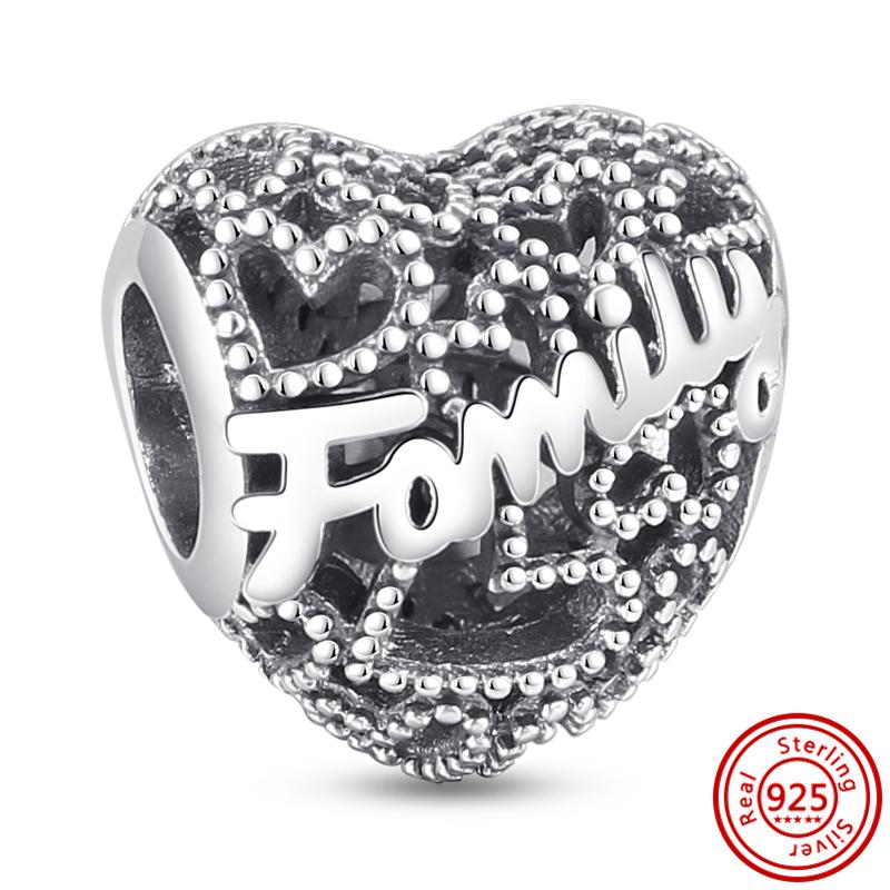 S925 Серебряный Семейный Домик на Дереве Счастье Пара Бусины Подходит Оригинальные Подвески Браслет Европа Женщины Изящные Ювелирные Изделия DIY Оптовая Продажа