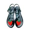 Women Slippers Transparent PVC Fruit Decoration Sandals For Ladies Summer Outdoor Buckle Strap Beach Shoes Female Fashion