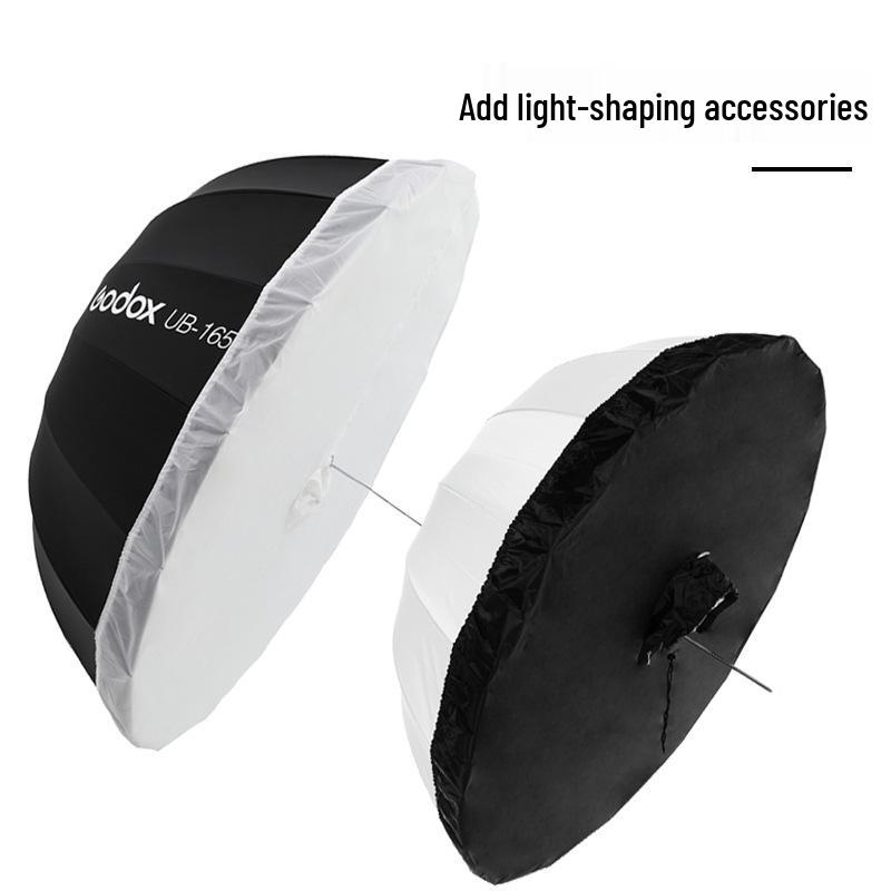 Godox UB Parabolic Reflector Umbrella: Large, Portable, Multifunctional Light for Studio and Outdoor Photography.