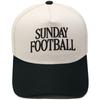 SUNDAY FOOTBALL embroidery color matching truck driver hat men's and women's casual sunshade baseball cap tide
