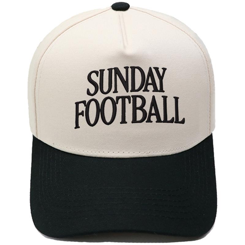 SUNDAY FOOTBALL embroidery color matching truck driver hat men's and women's casual sunshade baseball cap tide