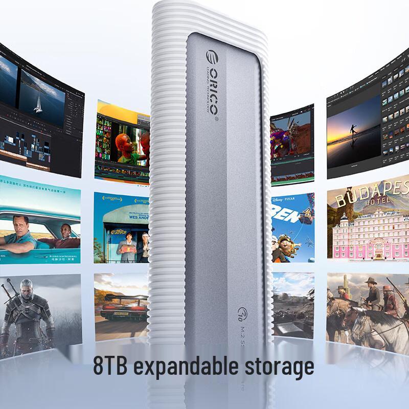 Orico NVMe M.2 SSD Box, Type-C 3.2 External Drive Enclosure.