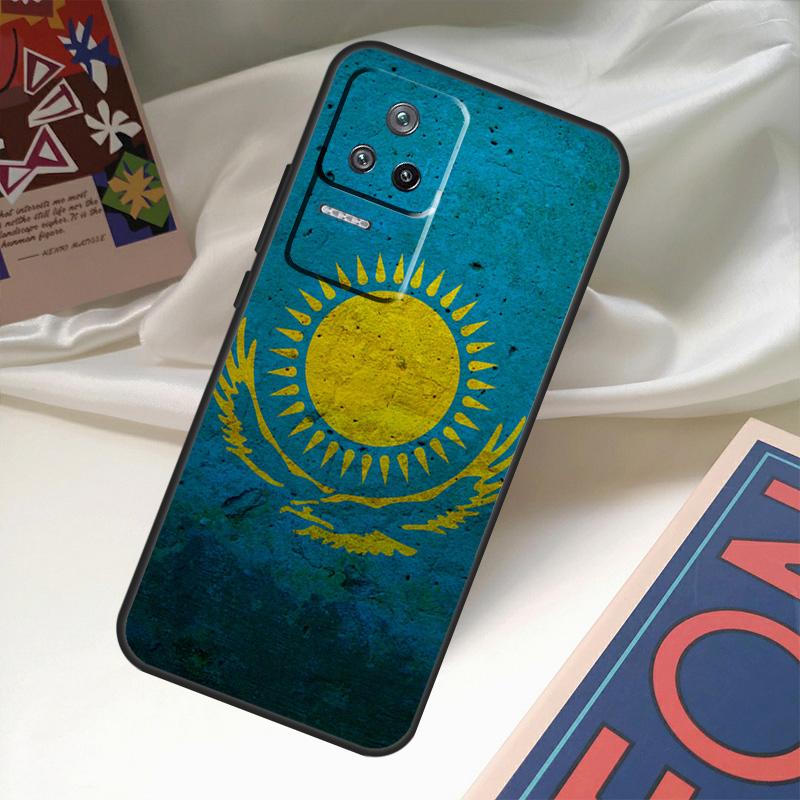 Флаг Казахстана Чехол Для Xiaomi 15T 14T 13T Pro 14 15 17 Ultra POCO X7 Pro X3 X5 X6 F5 F6 F7 F8 Ultra Coque