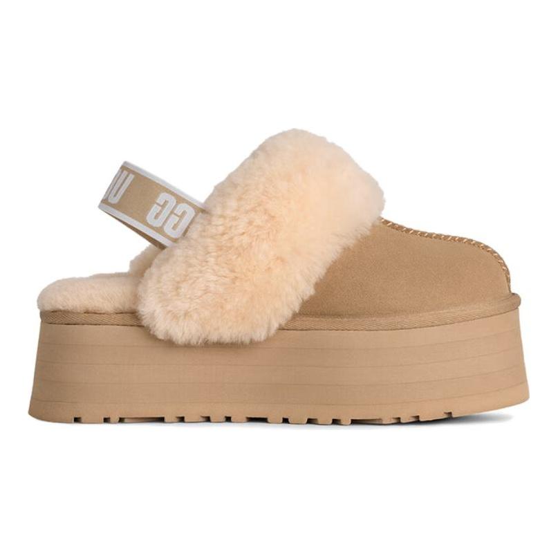UGG Funkette Удобные Простые Повседневные Балетки для 通勤 Женские балетки Горчичный 1113474-MDSD