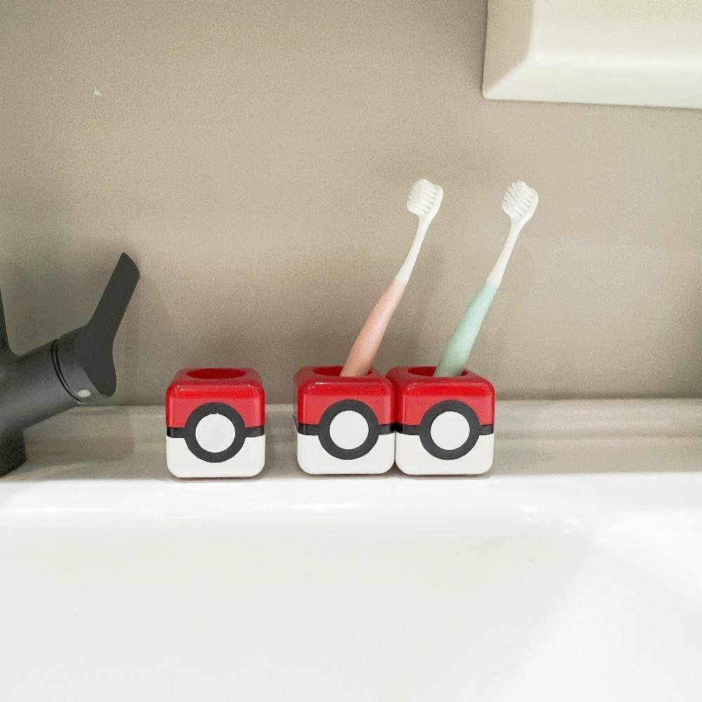 Аниме Фигурка Покемон Держатель для зубных щеток Пикачу Ванная комната Зубная паста Зубная щетка Настенная полка Домашний декор