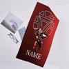 1pc Iron Man1 Beach Towel with Custom Name, Beach/Swimming/Bath/Picnic/Camping Towel, Suitable for Seaside Beaches