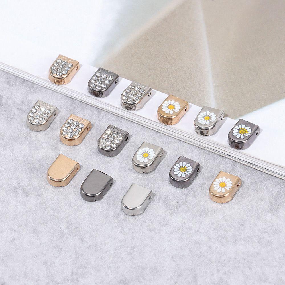 Shoe Decorations Lazy Shoelace Buckle Metal Lace Lock Shoelaces Accessories Shoelaces Tips Head