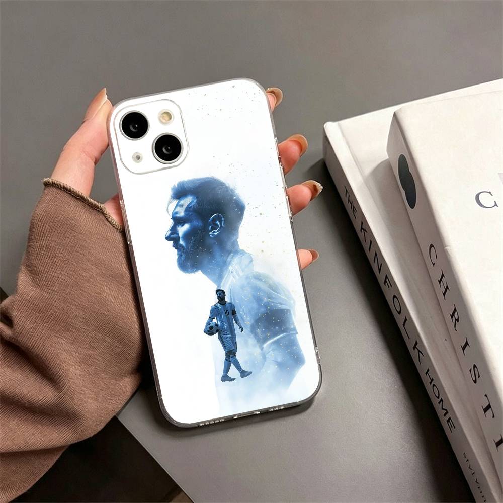 Чехол для телефона Лионель Месси Для iPhone17,16,15,14,13,12,11 Plus,Pro Max Мягкий прозрачный чехол