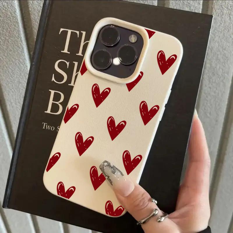 Яркие Слова Любви Чехол для Телефона с Текстурой Личи Для iPhone 17 16 15 14 13 12 11 Pro Max 15 Plus 17 Air X XR XS Силиконовый Мягкий Чехол