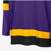 Nike X NBA Los Angeles Lakers City Edition Collection Удобная мужская футболка с длинным рукавом Фиолетовый Черный Амарилло-Желтый FZ0350-504