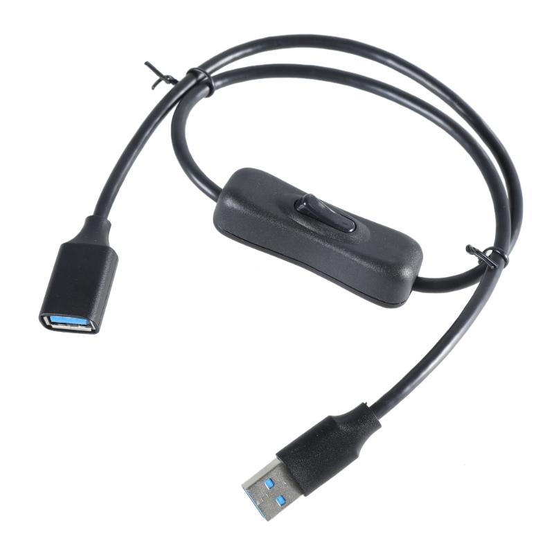 Шнур питания с кнопкой включения/выключения, USB 3.0 Male to Female, удлинитель с кнопкой питания для настольного компьютера, ноутбука
