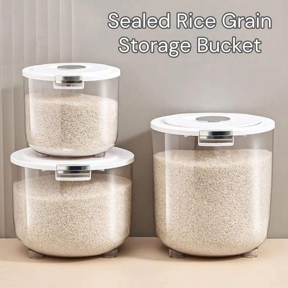 Ведро для риса 5/10 кг, Защищенный от насекомых контейнер для хранения зерна, Новая банка для хранения риса, Кухонная утварь